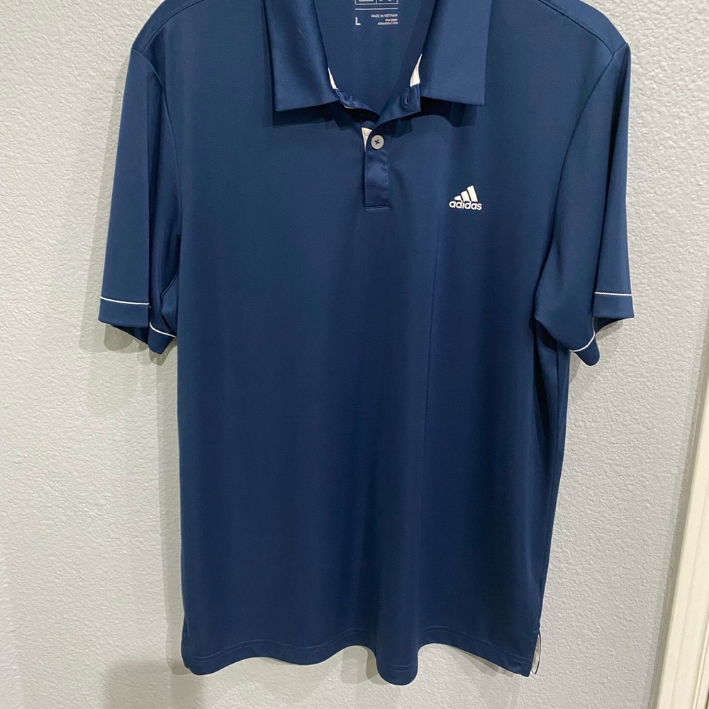 Men’s Adidas Short Sleeve Polo Shirt / Size Large